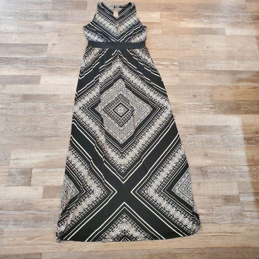 Apt. 9 xs womens black and white maxi dress